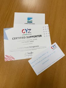 CWM - Certified Supporter of Carlisle Youth Zone